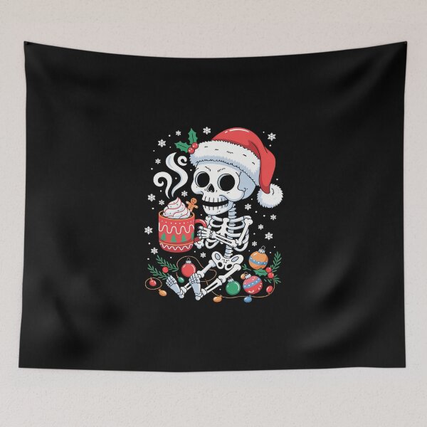 Aperçu de l'œuvre Squelette de Noël Halloween créée et vendue par DeadlockCrew.