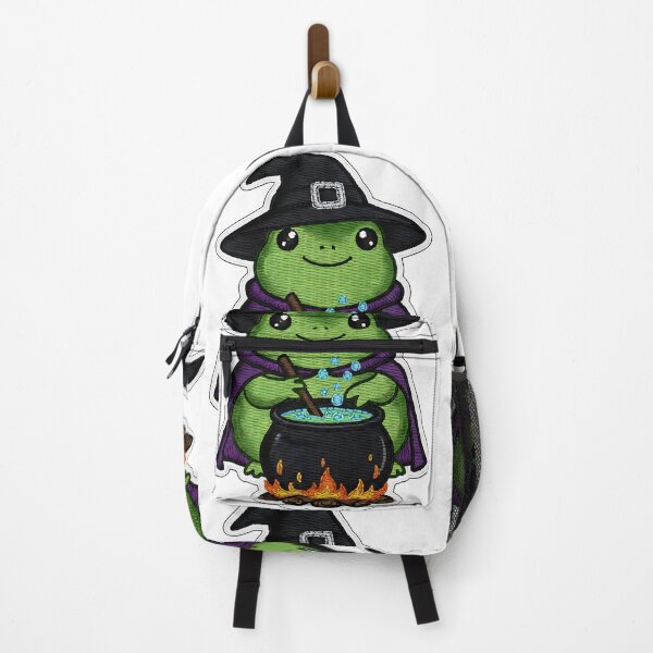 Item preview, Cute Frog Halloween Witch Cauldron Potion Spooky Art designed and sold by ArtDesignTp.