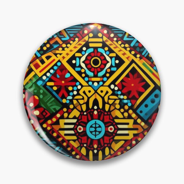 Item preview, African Ankara Print Throw Pillow – Bold Tribal Ethnic Pattern designed and sold by Kayshies8120.