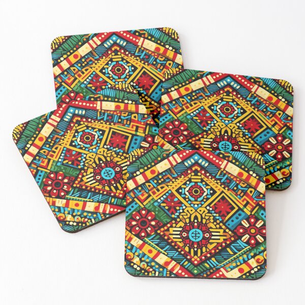 Item preview, African Ankara Print Throw Pillow – Bold Tribal Ethnic Pattern designed and sold by Kayshies8120.