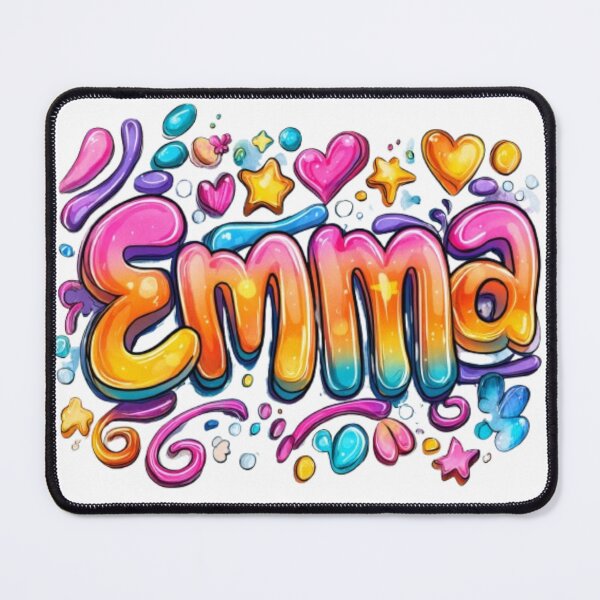 Item preview, Emma – Colorful 3D Name Lettering Art designed and sold by AlexLineArt.