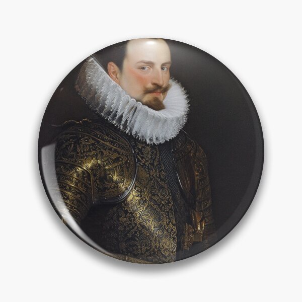 Item preview, Vintage Renaissance era painting of Royal Gentleman in Ruff collar designed and sold by Vintage Designs +.