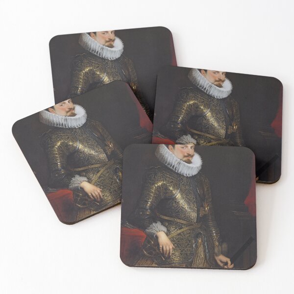 Item preview, Vintage Renaissance era painting of Royal Gentleman in Ruff collar designed and sold by Vintage Designs +.