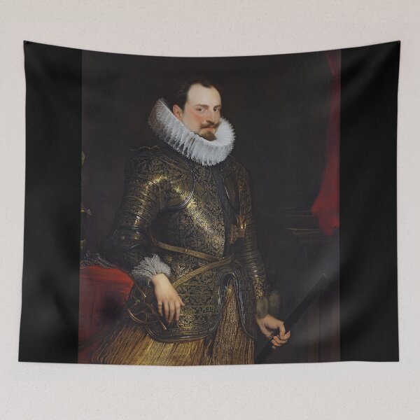 Item preview, Vintage Renaissance era painting of Royal Gentleman in Ruff collar designed and sold by Vintage Designs +.
