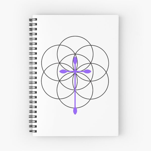 Item preview, Flower of Life x Cross (purple) designed and sold by Art for the Lord.