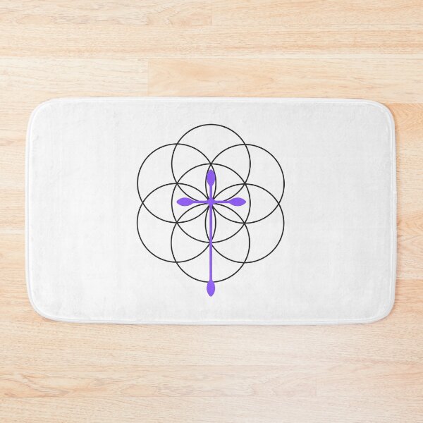 Item preview, Flower of Life x Cross (purple) designed and sold by Art for the Lord.