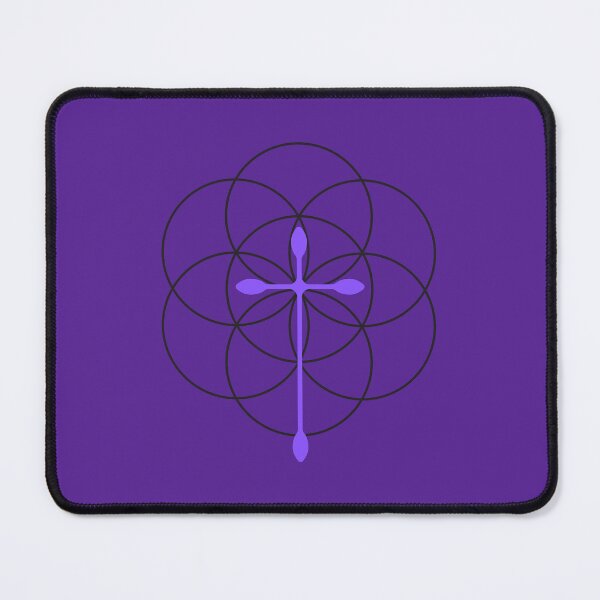 Item preview, Flower of Life x Cross (purple) designed and sold by Art for the Lord.