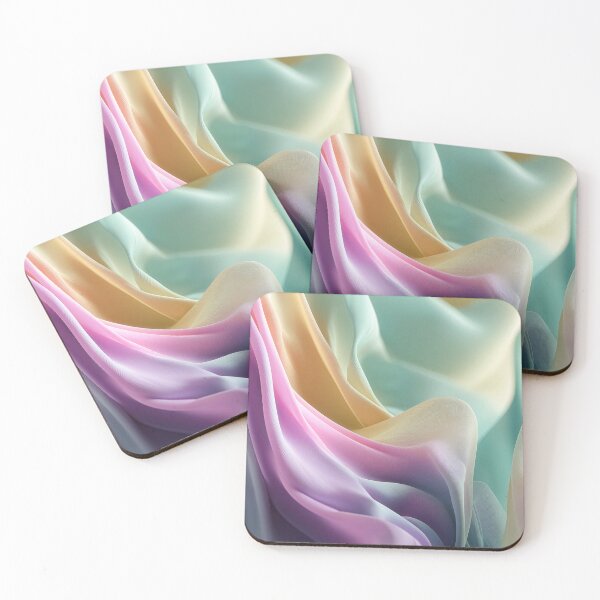 Item preview, Abstract flowing pastel fabric texture in soft folds designed and sold by Jirka Svetlik, Studio Illuvision.