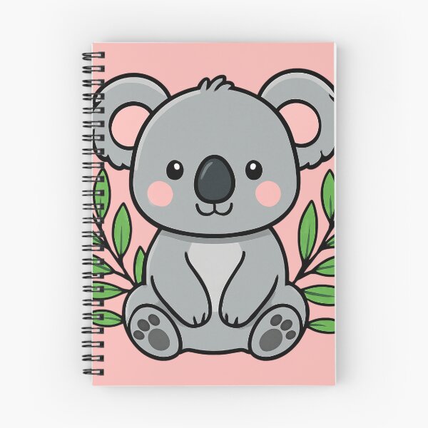 Item preview, Cute Cartoon Koala with Eucalyptus Leaves | Adorable Baby Animal Illustration for Kids designed and sold by Wild-way Art.