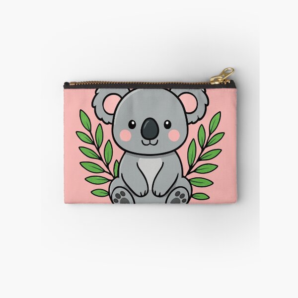 Item preview, Cute Cartoon Koala with Eucalyptus Leaves | Adorable Baby Animal Illustration for Kids designed and sold by Wild-way Art.