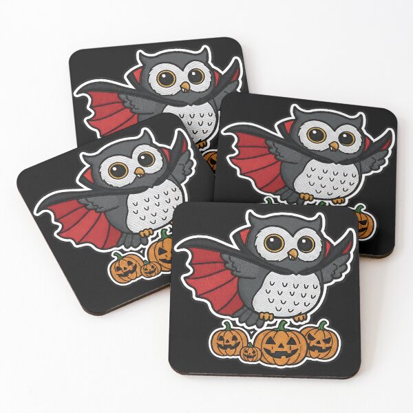 Item preview, Cute Owl Halloween Vampire Costume Pumpkins Spooky Art designed and sold by ArtDesignTp.