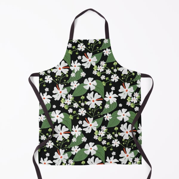 Item preview, Night Blooming Jasmine in Black Background designed and sold by fernorastudio.