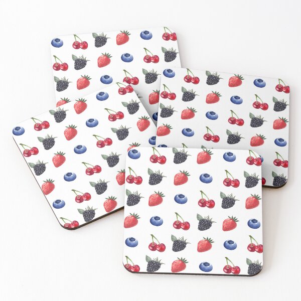 Item preview, Blackberries Strawberries Blueberries Cherries designed and sold by GeoGoose.