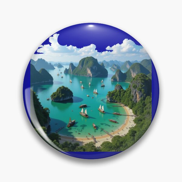 Item preview,  Draw this – Ha Long Bay Vietnam 3D Scenic Wonders ,  designed and sold by PaintMeWorld.