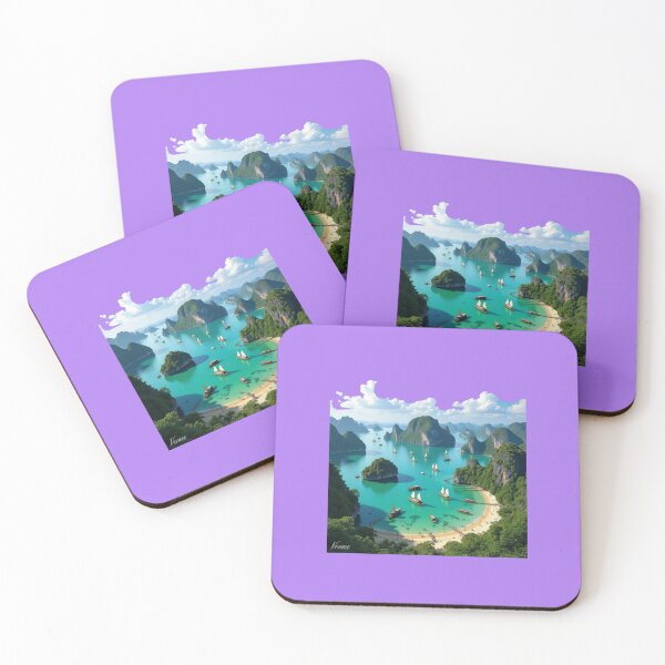 Item preview,  Draw this – Ha Long Bay Vietnam 3D Scenic Wonders ,  designed and sold by PaintMeWorld.