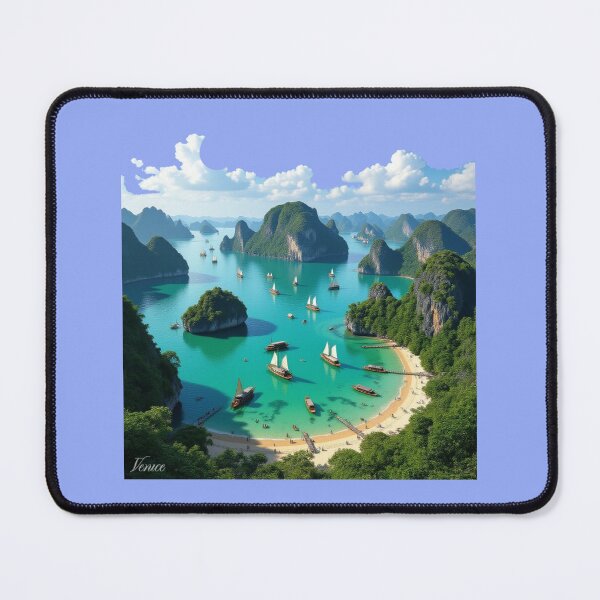 Item preview,  Draw this – Ha Long Bay Vietnam 3D Scenic Wonders ,  designed and sold by PaintMeWorld.
