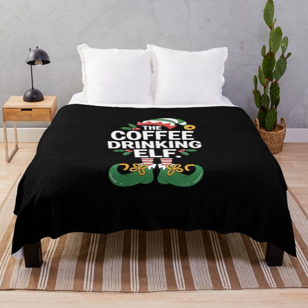 Item preview, Coffee Drinking Christmas Elf X-Mas Party designed and sold by DeadlockCrew.
