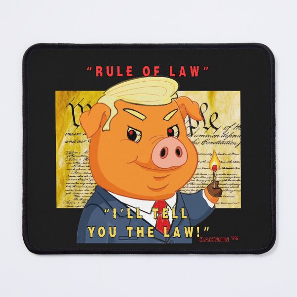 Item preview, RULE OF LAW. I'LL TELL YOU THE LAW. POLITICAL SATIRE designed and sold by Arty-Coop.