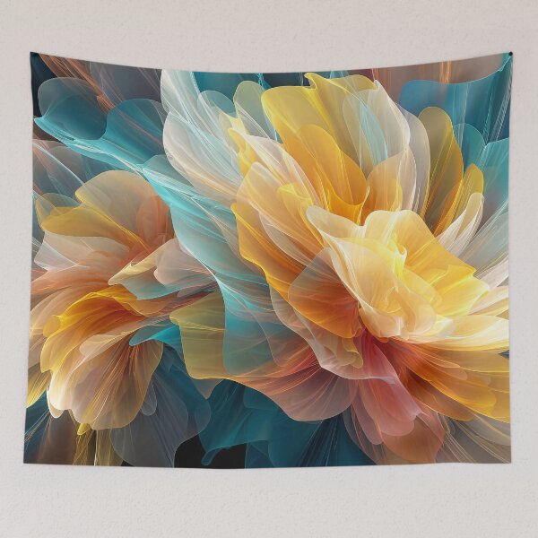 Item preview, Radiant Bloom of Ethereal Petals in Light and Shadow designed and sold by Jirka Svetlik, Studio Illuvision.