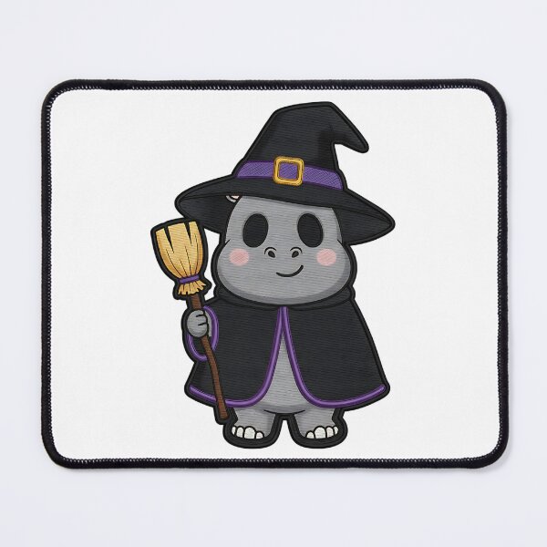 Item preview, Cute Panda Halloween Witch Costume Broom Spooky Art designed and sold by ArtDesignTp.
