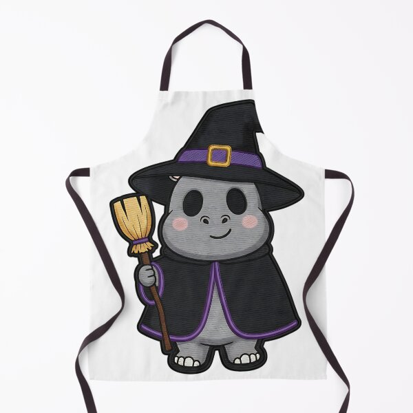 Item preview, Cute Panda Halloween Witch Costume Broom Spooky Art designed and sold by ArtDesignTp.