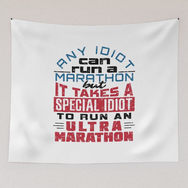 Item preview, Funny Ultra Marathon Any Idiot Can Run designed and sold by jaygo.