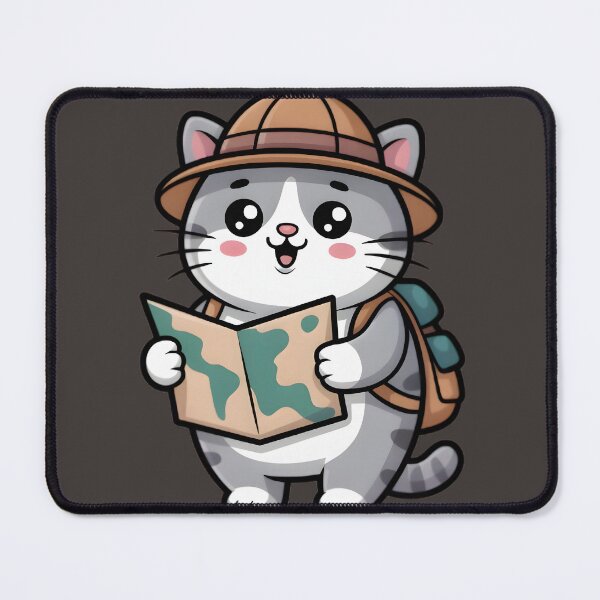Item preview, Little Cat Traveller with Safari designed and sold by AnimalDesingLab.