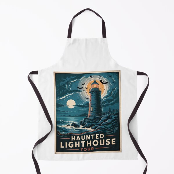 Item preview, Haunted Coastline - Spooky Lighthouse Travel Poster designed and sold by pod24.