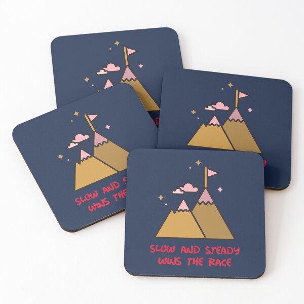 Item preview, Slow and Steady Wins the Race - motivational message designed and sold by TaurusC95.