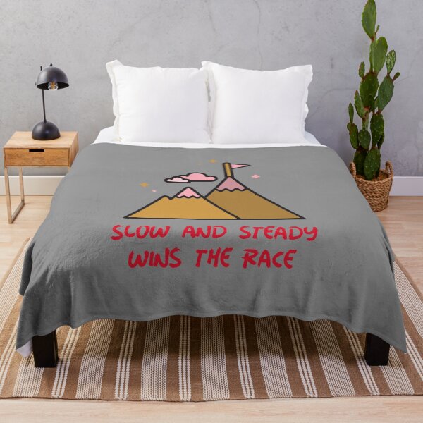 Item preview, Slow and Steady Wins the Race - motivational message designed and sold by TaurusC95.