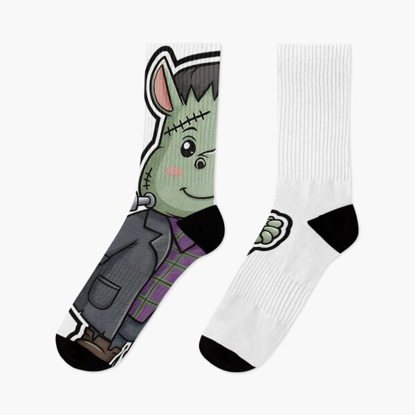 Item preview, Cute Hippo Halloween Frankenstein Monster Costume Spooky Art designed and sold by ArtDesignTp.