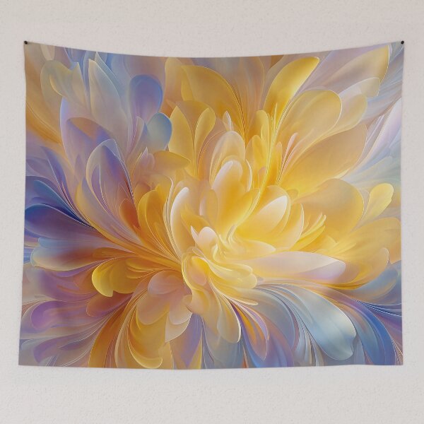 Item preview, Golden Symphony of Blooming Abstract Petals designed and sold by Jirka Svetlik, Studio Illuvision.