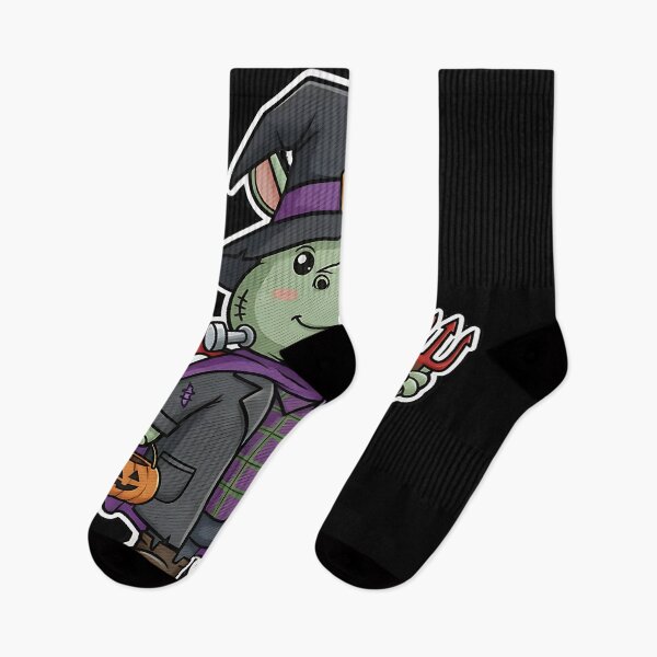 Item preview, Cute Hippo Halloween Frankenstein Witch Costume Pumpkin Spooky Art designed and sold by ArtDesignTp.