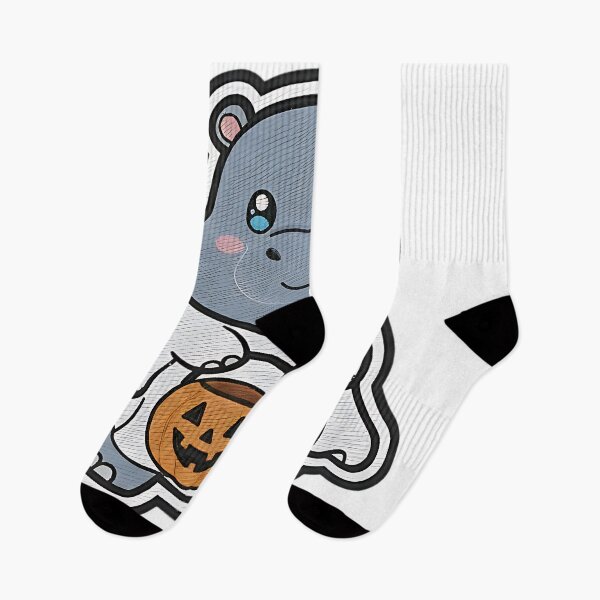 Item preview, Cute Hippo Halloween Ghost Costume Pumpkin Spooky Art designed and sold by ArtDesignTp.