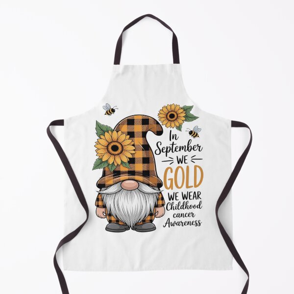 Item preview, In September We Wear Gold Gnome Childhood Cancer Awareness designed and sold by BlackStars3Neon.