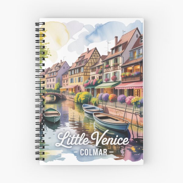 Item preview, Little Venice – Colmar France Sticker | Colorful Half-Timbered Houses Travel Art designed and sold by Timeless Design.