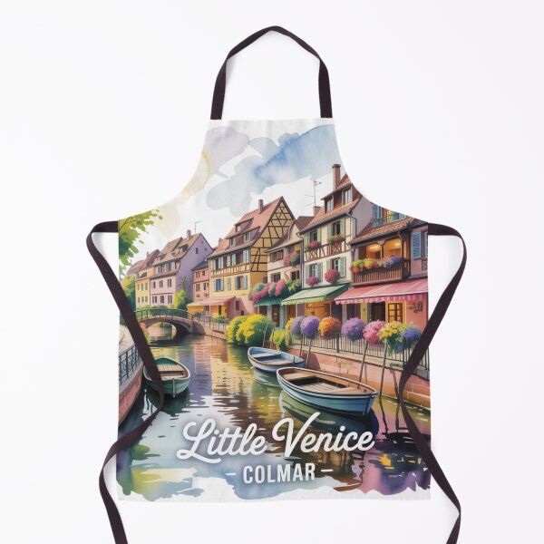Item preview, Little Venice – Colmar France Sticker | Colorful Half-Timbered Houses Travel Art designed and sold by Timeless Design.