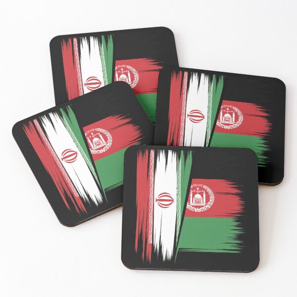 Item preview, Iran Afghanistan Half Flag Iranian Afghan Heritage designed and sold by BlackStars3Neon.