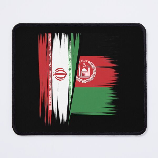 Item preview, Iran Afghanistan Half Flag Iranian Afghan Heritage designed and sold by BlackStars3Neon.
