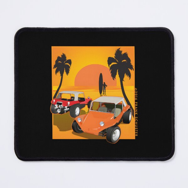 Item preview, Two Manx Dune Buggies At Sunset With Surfer Classic 		 designed and sold by pwapudfeyk85.