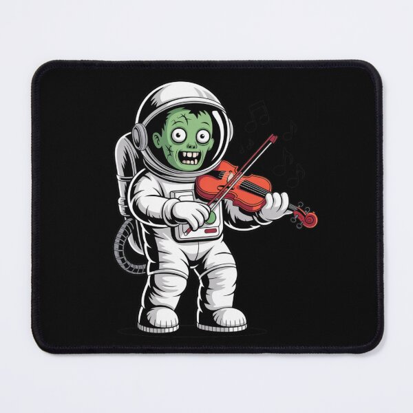 Item preview, Zombie Violin Astronaut – Spooky Halloween Music Space Design designed and sold by ColorSplash123.