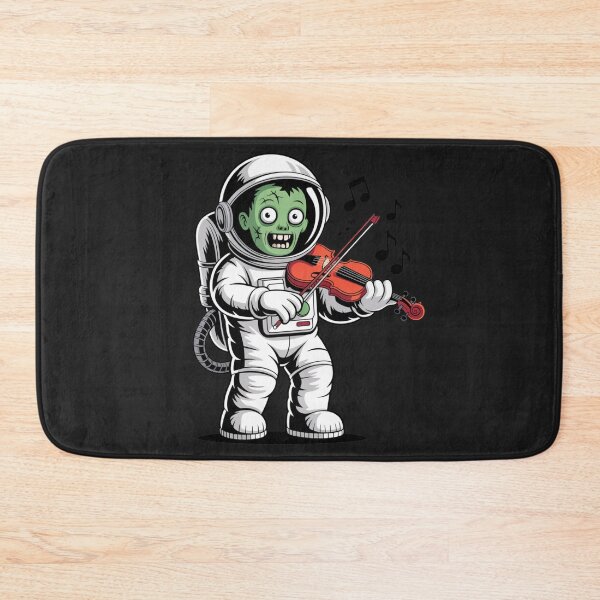 Item preview, Zombie Violin Astronaut – Spooky Halloween Music Space Design designed and sold by ColorSplash123.