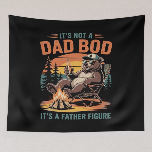 Item preview, It's Not A Dad Bod It's A Father Figure  Father's Day designed and sold by BlackStars3Neon.