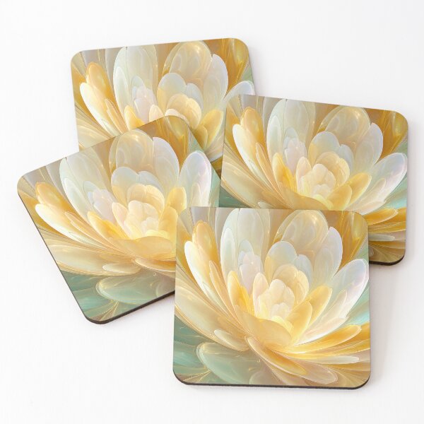Item preview, Serene Radiance of Golden and Aqua Petal Layers designed and sold by Jirka Svetlik, Studio Illuvision.