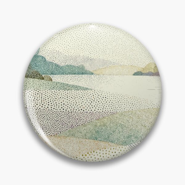 Item preview, Pointillist Lakeside Serenity designed and sold by zzz888.