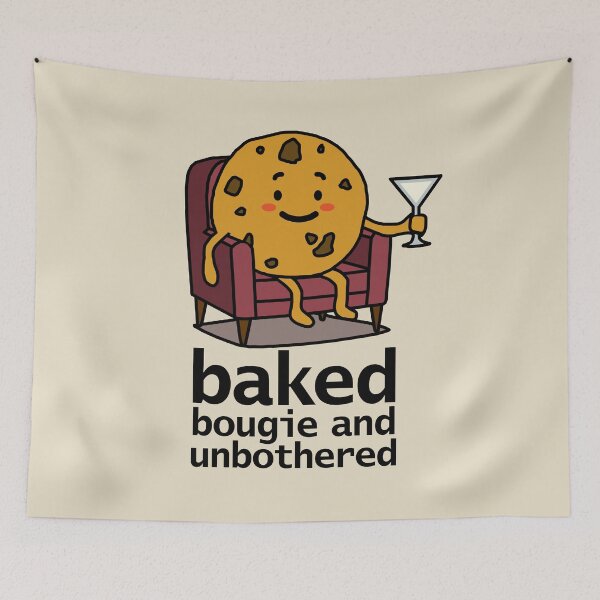 Item preview, Funny Food Cartoon Cookie is Baked Bougie Unbothered designed and sold by ellenhenry.