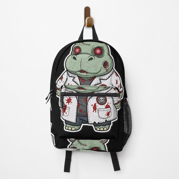 Item preview, Cute Hippo Halloween Zombie Doctor Monster Spooky Art designed and sold by ArtDesignTp.