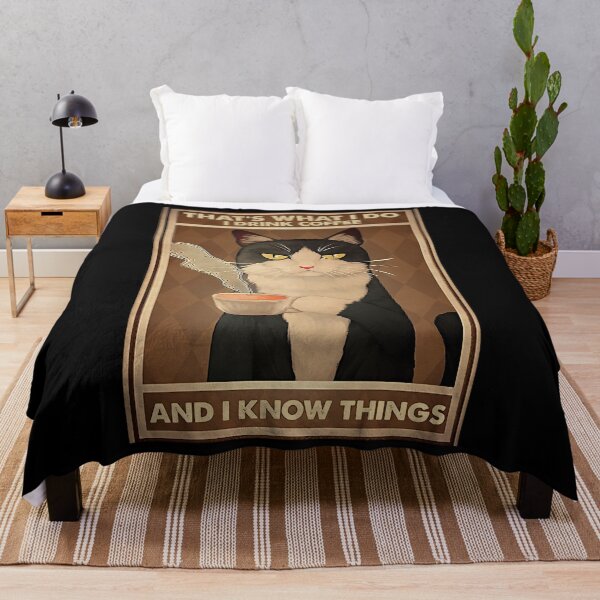 Item preview, Tuxedo Cat Drink Coffee And Know Things designed and sold by ilucktpfl18.