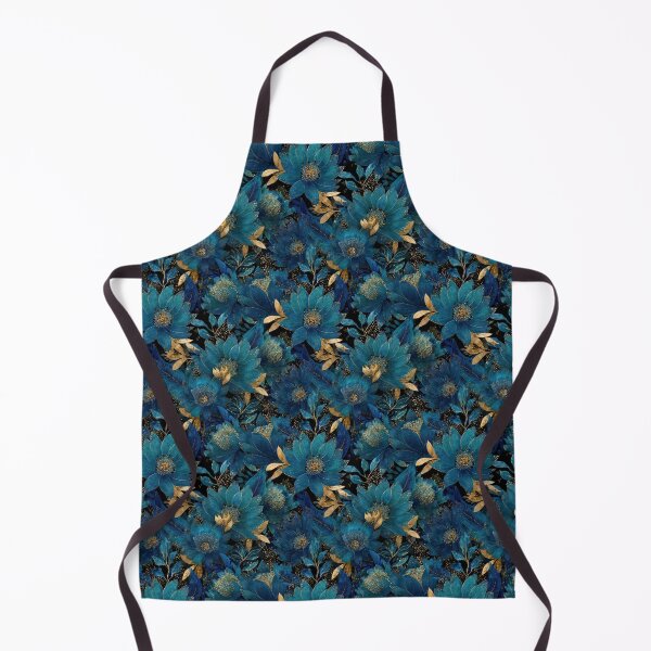 Item preview, Midnight Blue. Gold Floral Elegance designed and sold by Anastasiia Yurevych.