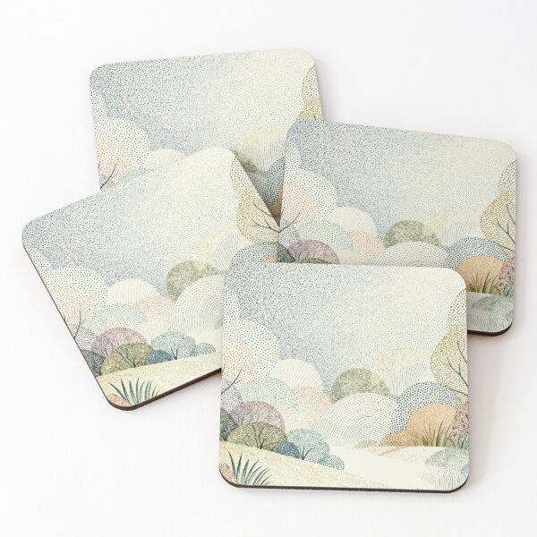 Item preview, Whimsical Dotted Woodland Hills designed and sold by zzz888.